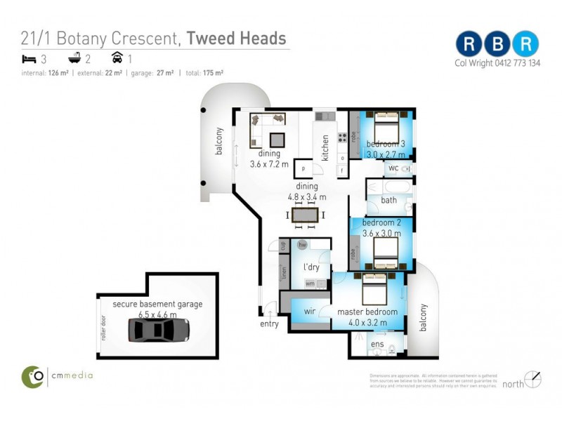 21/1 Botany Crescent, Tweed Heads NSW 2485 Floorplan