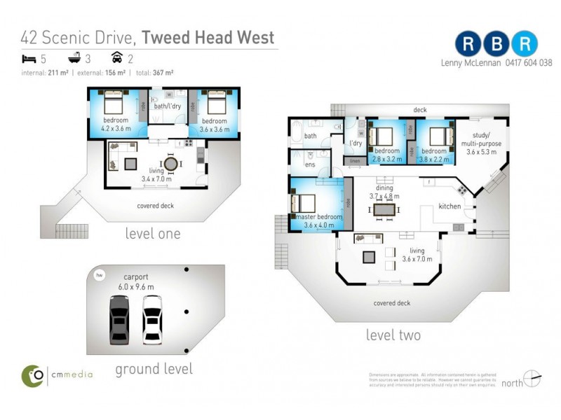 42 Scenic Dr, Tweed Heads West NSW 2485 Floorplan