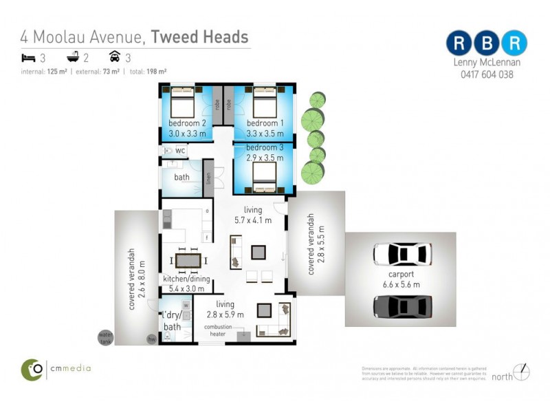 4 Moolau Avenue, Tweed Heads NSW 2485 Floorplan