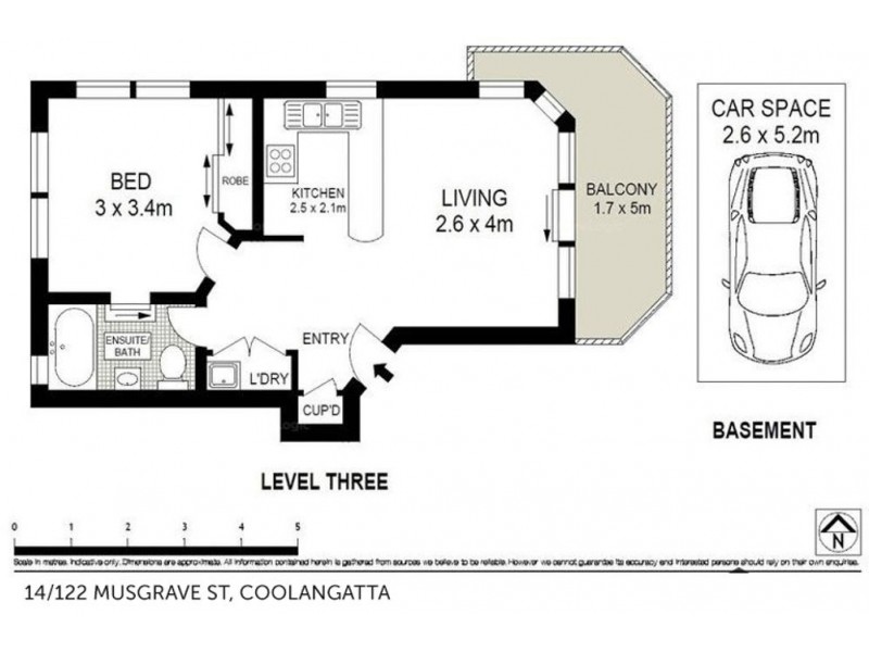 14/122 Musgrave Street, Coolangatta QLD 4225 Floorplan
