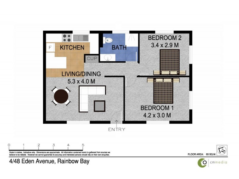 4/48 Eden Avenue, Coolangatta QLD 4225 Floorplan