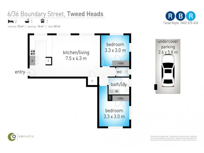 6/36 Boundary Street, Rainbow Bay QLD 4225 Floorplan