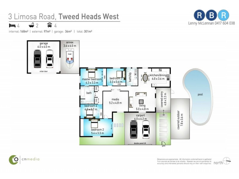 3 Limosa Road, Tweed Heads West NSW 2485 Floorplan
