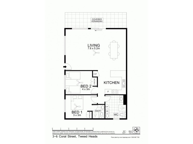 3/6 Coral Street, Tweed Heads NSW 2485 Floorplan