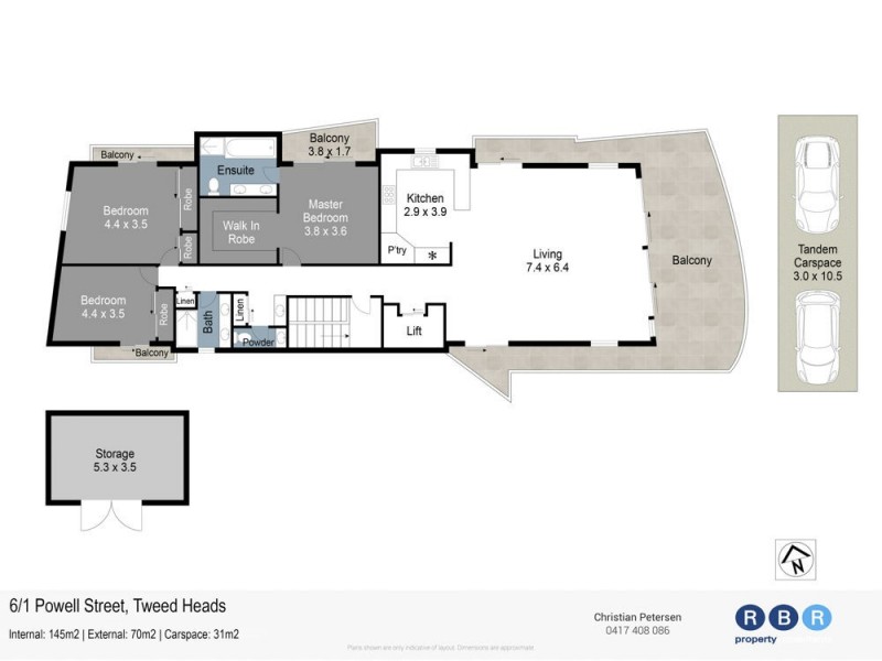 6/1 Powell Street, Tweed Heads NSW 2485 Floorplan