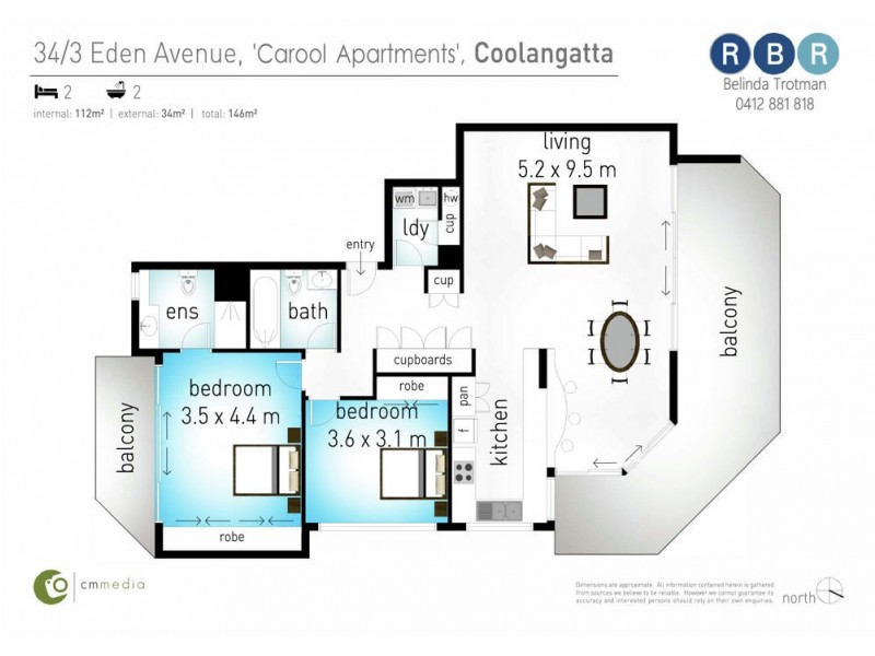 34/3 Eden Avenue, Coolangatta QLD 4225 Floorplan