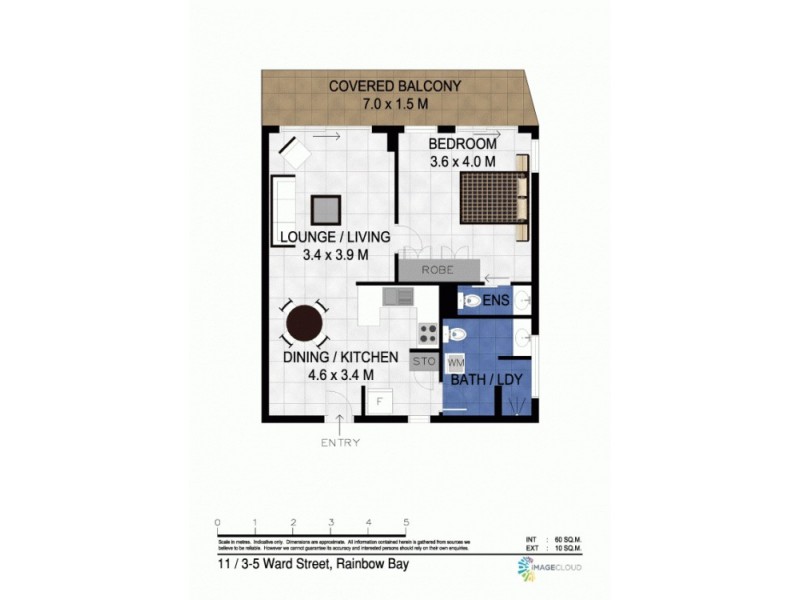 11/3-5 Ward Street, Rainbow Bay QLD 4225 Floorplan