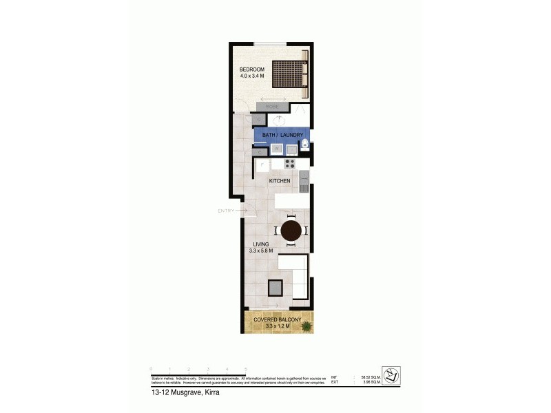 13/12 Musgrave Street “Kirra Vista”, Kirra QLD 4225 Floorplan