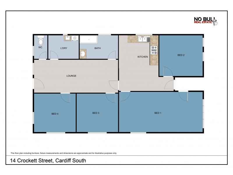 14 Crockett Street, Cardiff South NSW 2285 Floorplan
