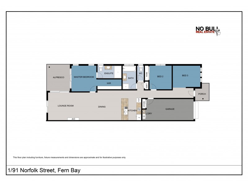 1/91 Norfolk Street, Fern Bay NSW 2295 Floorplan