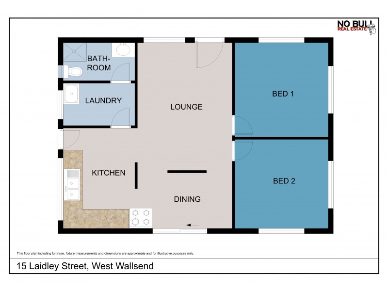 15 Laidley Street, West Wallsend NSW 2286 Floorplan