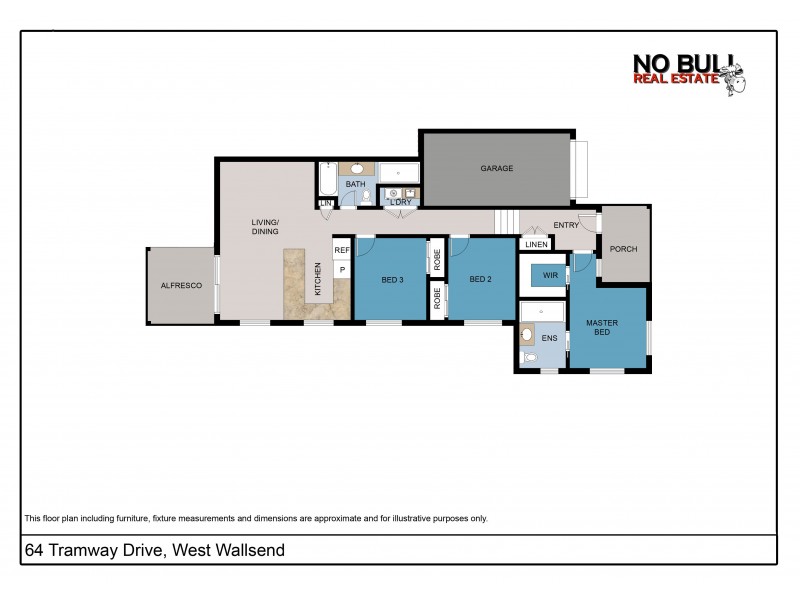 64 Tramway Drive, West Wallsend NSW 2286 Floorplan