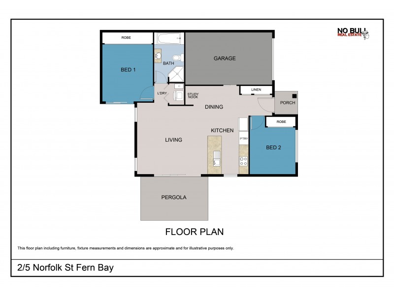 2/5 Norfolk Street, Fern Bay NSW 2295 Floorplan