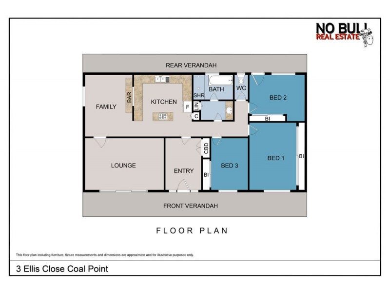 3 Ellis Close, Coal Point NSW 2283 Floorplan