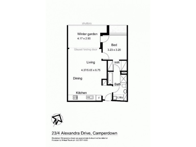 23/4 Alexandra Drive, Camperdown NSW 2050 Floorplan