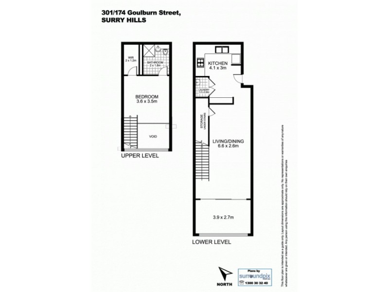 301/174-186 Goulburn Street, Surry Hills NSW 2010 Floorplan