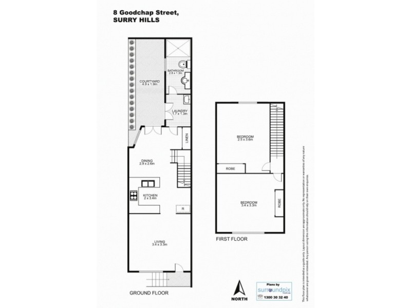 8 Goodchap Street, Surry Hills NSW 2010 Floorplan