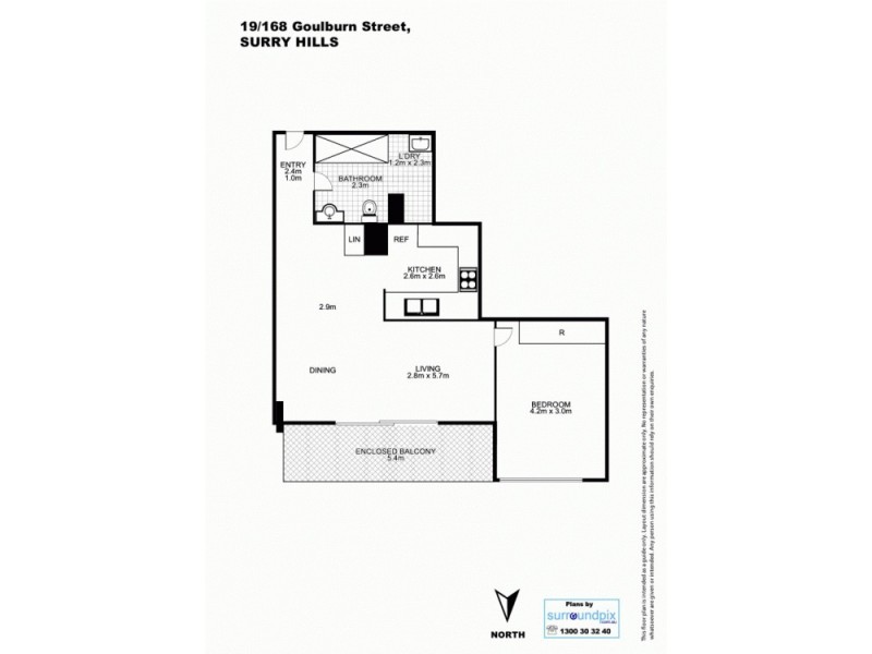 19/168 Goulburn Street, Surry Hills NSW 2010 Floorplan