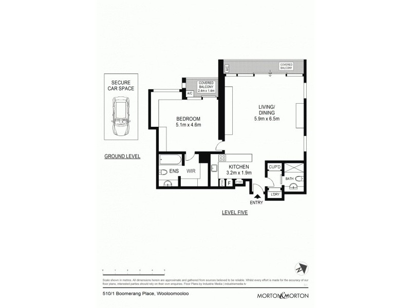 510/1 Boomerang Place, Woolloomooloo NSW 2011 Floorplan