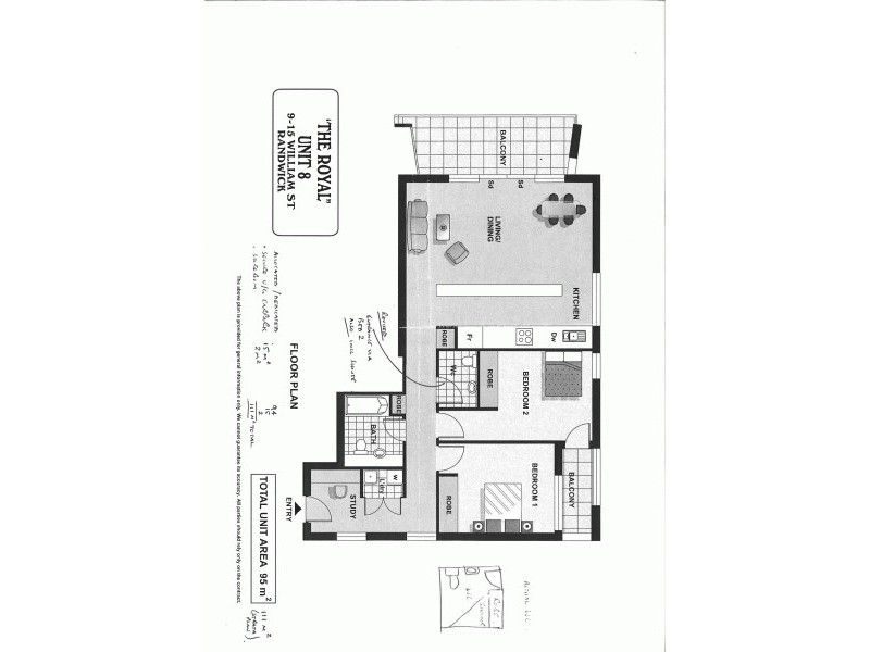 8/9-15 William Street, Randwick NSW 2031 Floorplan