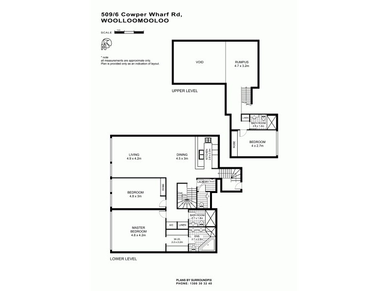 509/6 Cowper Wharf Roadway, Woolloomooloo NSW 2011 Floorplan