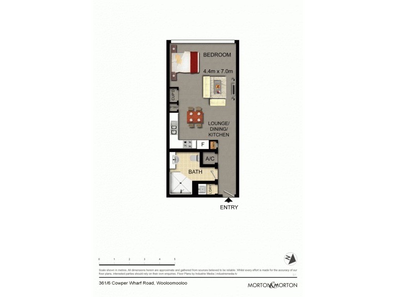 361/6 Cowper Wharf Roadway, Woolloomooloo NSW 2011 Floorplan