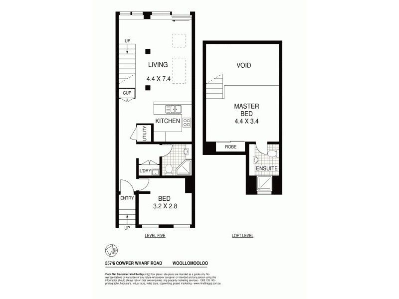 557/6 Cowper Wharf Roadway, Woolloomooloo NSW 2011 Floorplan