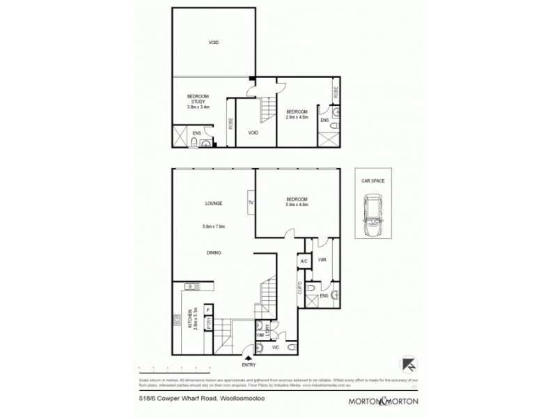 518/6 Cowper Wharf Roadway, Woolloomooloo NSW 2011 Floorplan