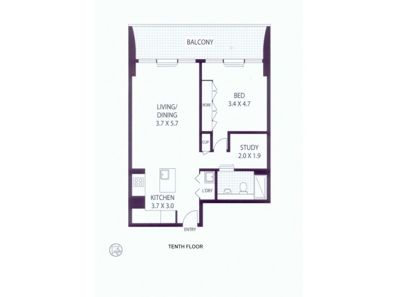 1025/20 Pelican Street, Surry Hills NSW 2010 Floorplan