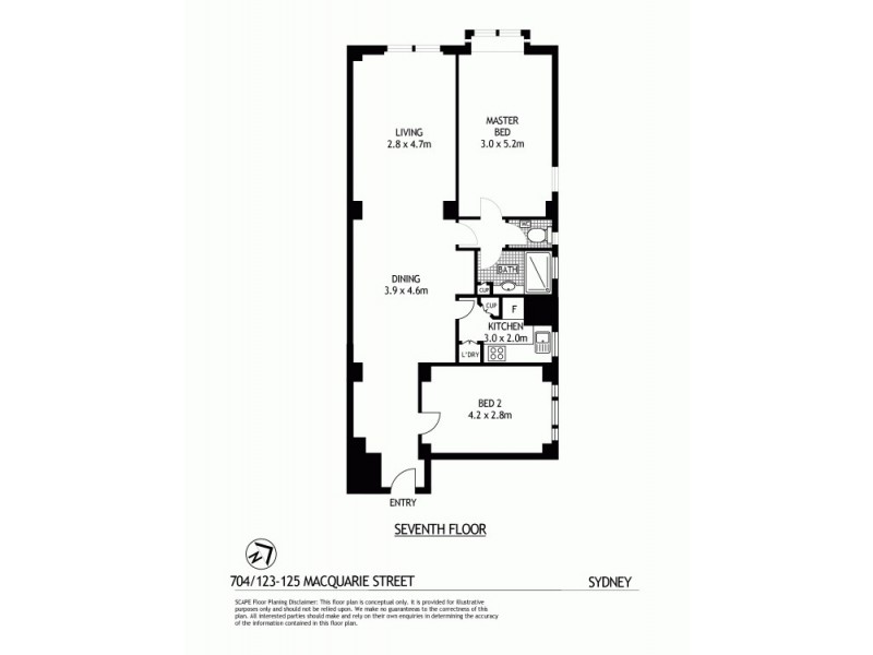 704/125 Macquarie Street, Sydney NSW 2000 Floorplan