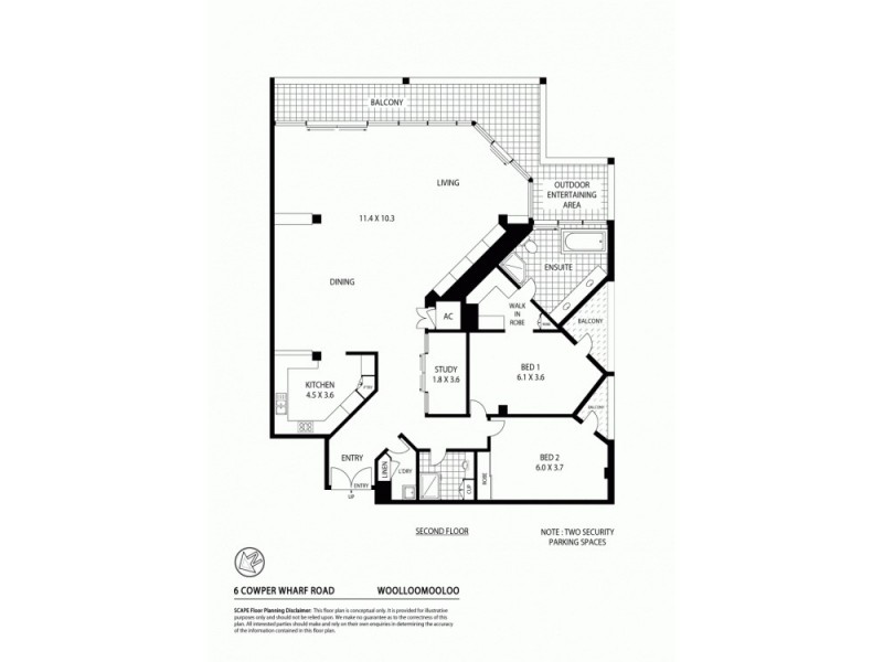 5/6 Cowper Wharf Roadway, Woolloomooloo NSW 2011 Floorplan