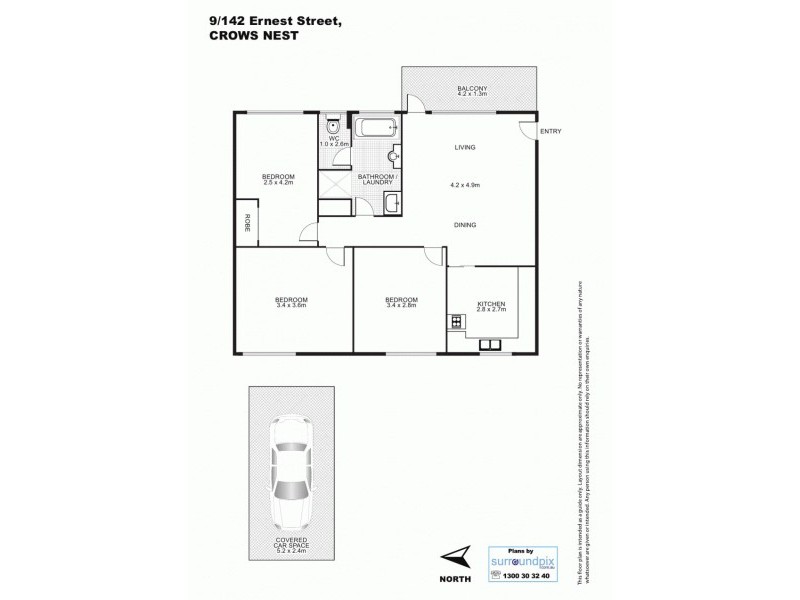 9/142 Ernest Street, Crows Nest NSW 2065 Floorplan