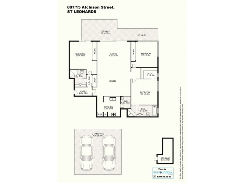 807/15 Atchison Street, St Leonards NSW 2065 Floorplan