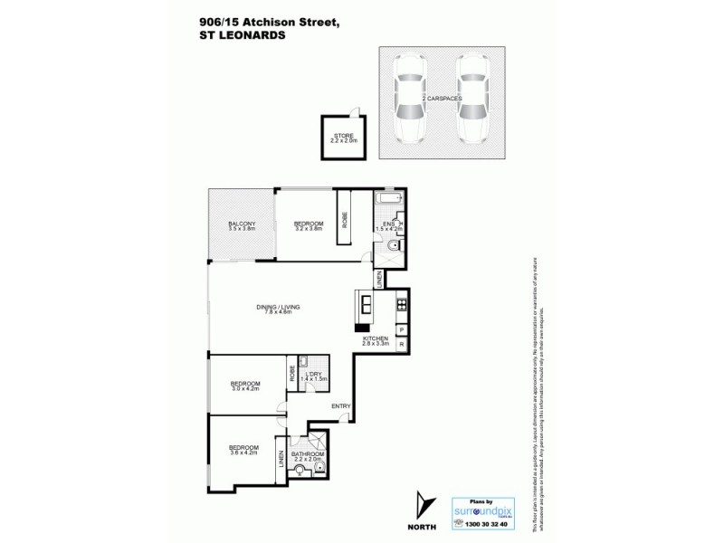 906/15 Atchison Street, St Leonards NSW 2065 Floorplan