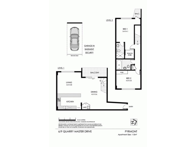 6/9 Quarry Master Drive, Pyrmont NSW 2009 Floorplan