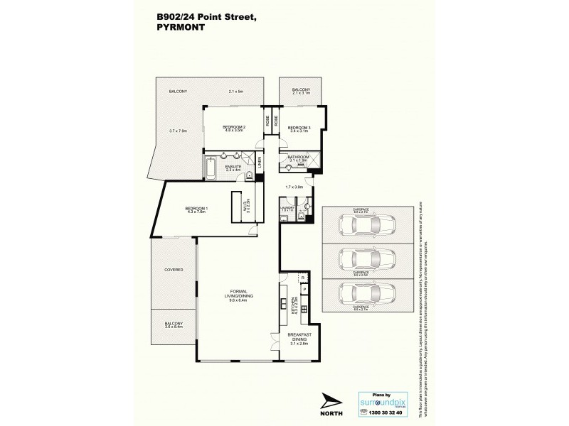 B902/24-26 Point Street, Pyrmont NSW 2009 Floorplan