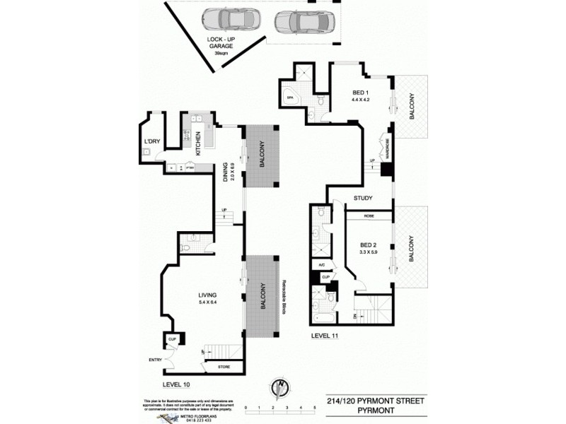 214/120 Pyrmont Street, Pyrmont NSW 2009 Floorplan