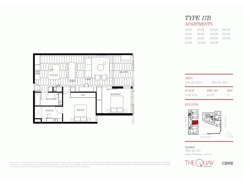 S8.06/178 Thomas Street, Haymarket NSW 2000 Floorplan