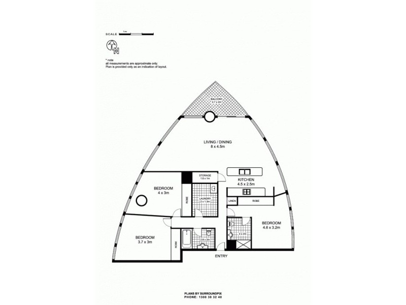 1103/20 Pelican Street, Surry Hills NSW 2010 Floorplan