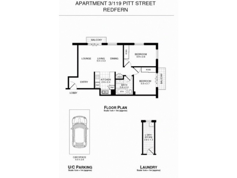 3/119 Pitt Street, Redfern NSW 2016 Floorplan