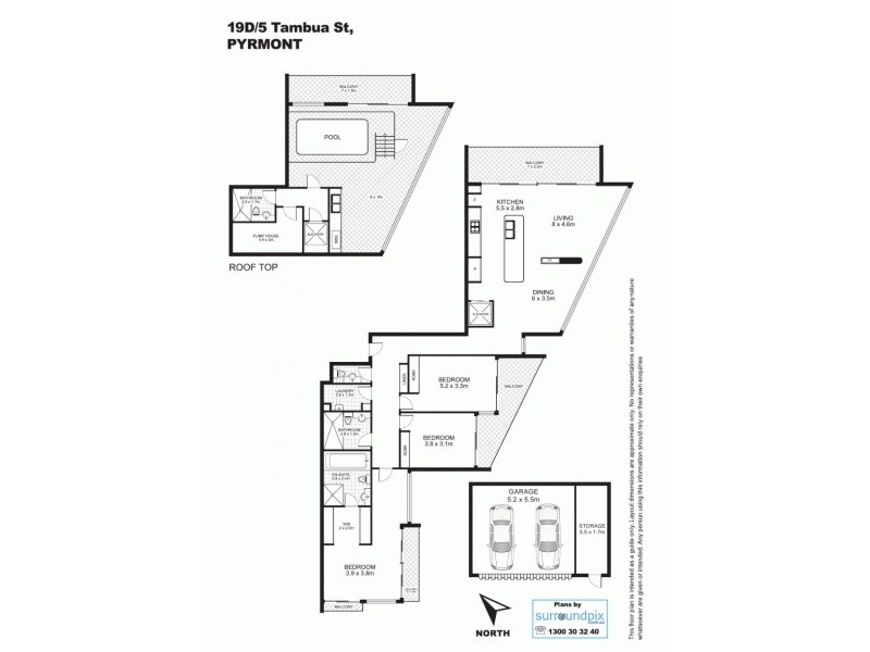 19D/5 Tambua Street, Pyrmont NSW 2009 Floorplan