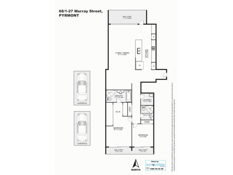 68/1-27 Murray Street, Pyrmont NSW 2009 Floorplan