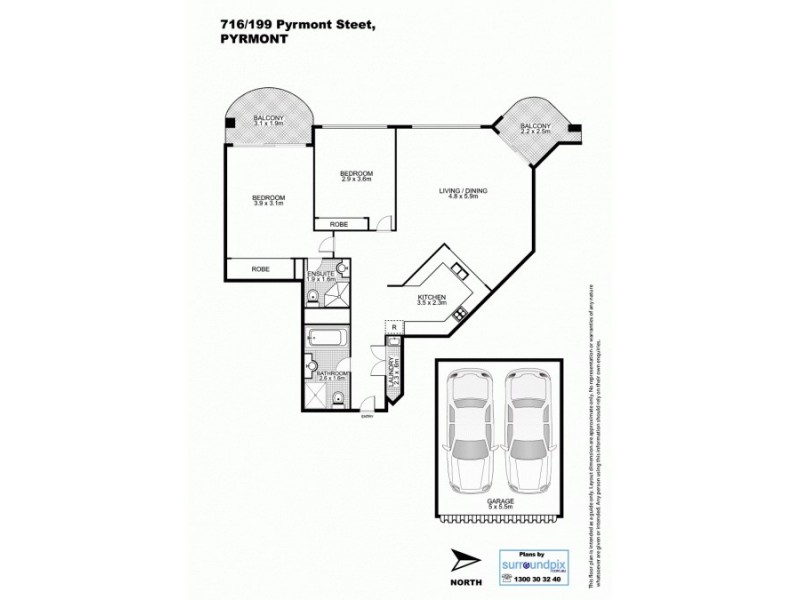 716/199 Pyrmont Street, Pyrmont NSW 2009 Floorplan
