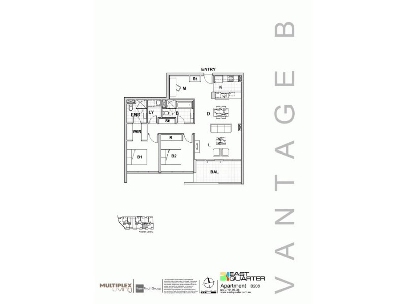 B2.08/ 1 Jack Brabham Drive, Hurstville NSW 2220 Floorplan