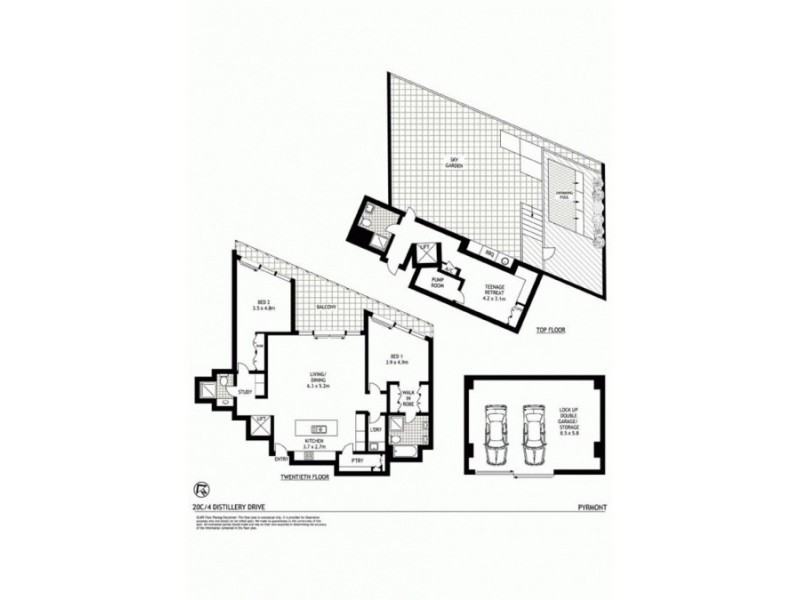 20c/4 Distillery Drive, Pyrmont NSW 2009 Floorplan