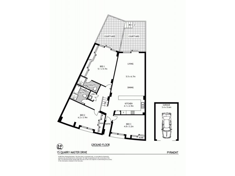 15 Quarry Master Drive, Pyrmont NSW 2009 Floorplan