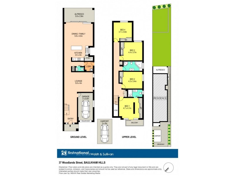 37 Woodlands Street, Baulkham Hills NSW 2153 Floorplan