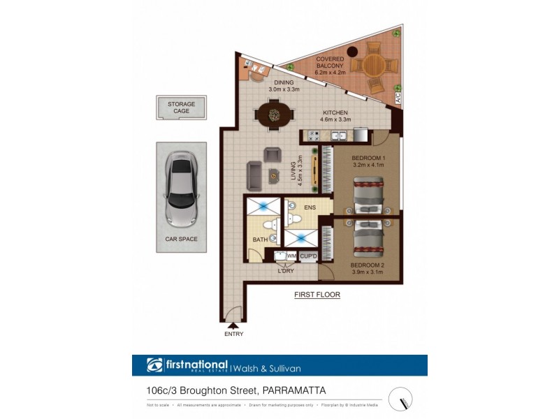 106C/3 Broughton Street, Parramatta NSW 2150 Floorplan