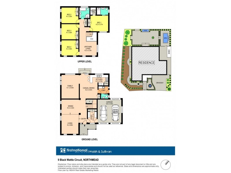 9 Black Wattle Circuit, Northmead NSW 2152 Floorplan