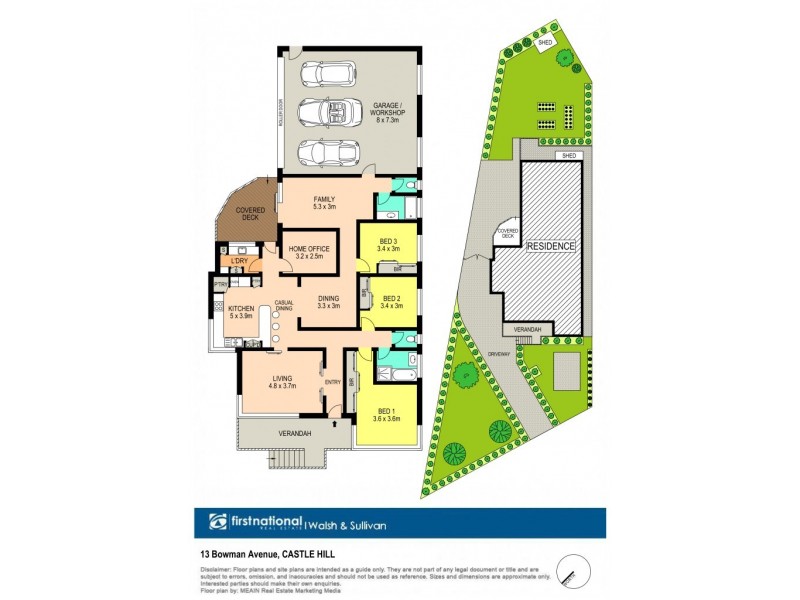 13 Bowman Avenue, Castle Hill NSW 2154 Floorplan